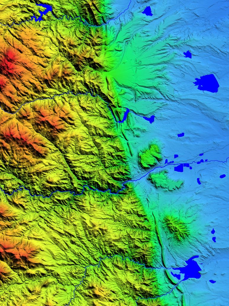 Golden Colorado Topography Wall Art