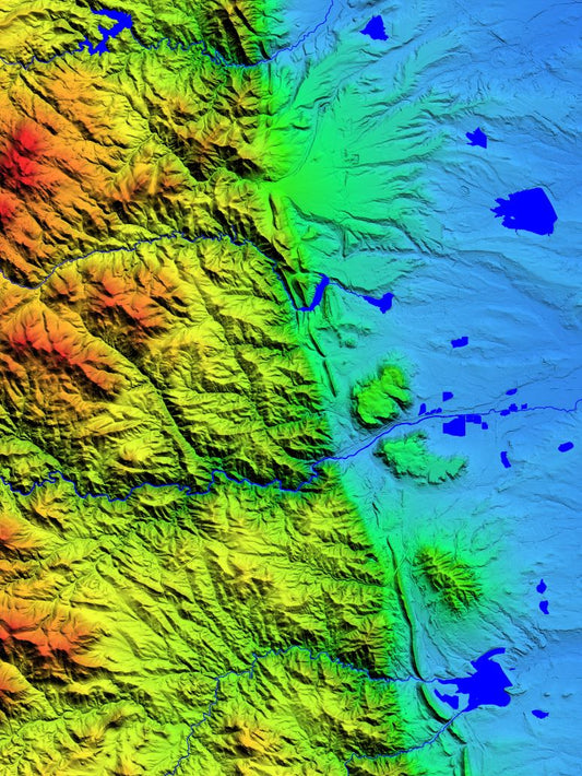 Golden Colorado Topography Wall Art