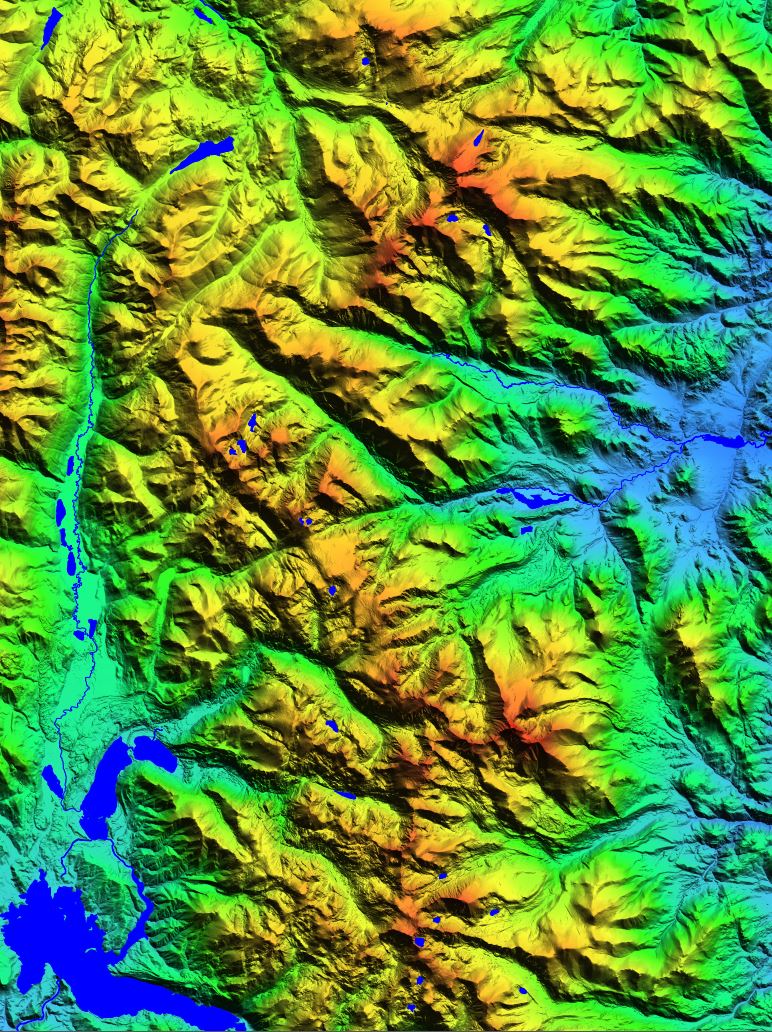 Rocky Mountain National Park Topography Wall Art