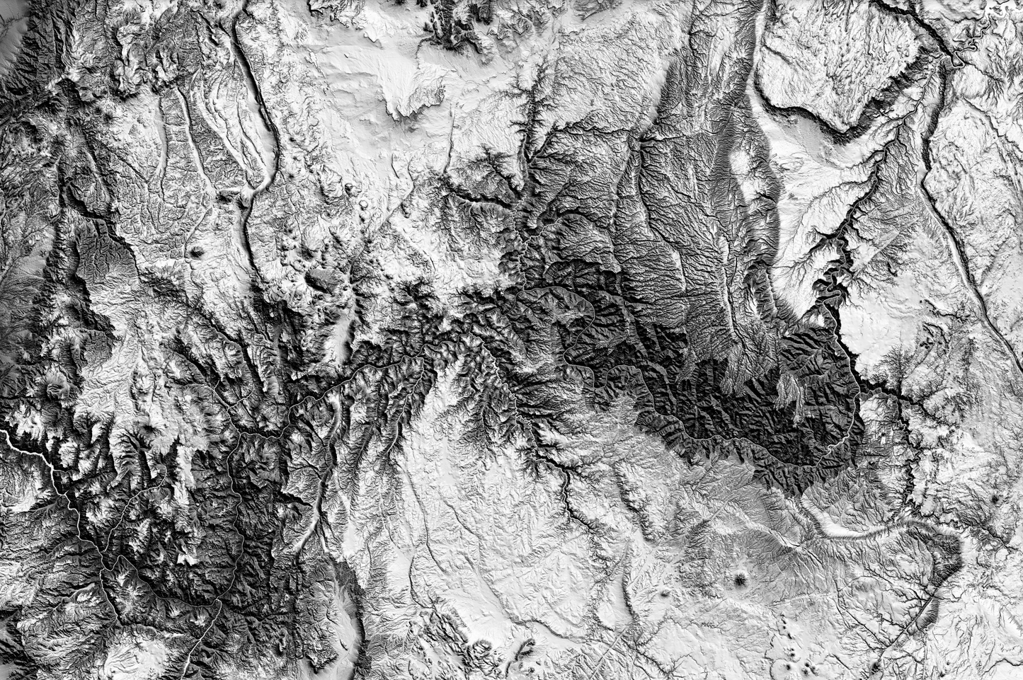 Grand Canyon Topography Wall Art