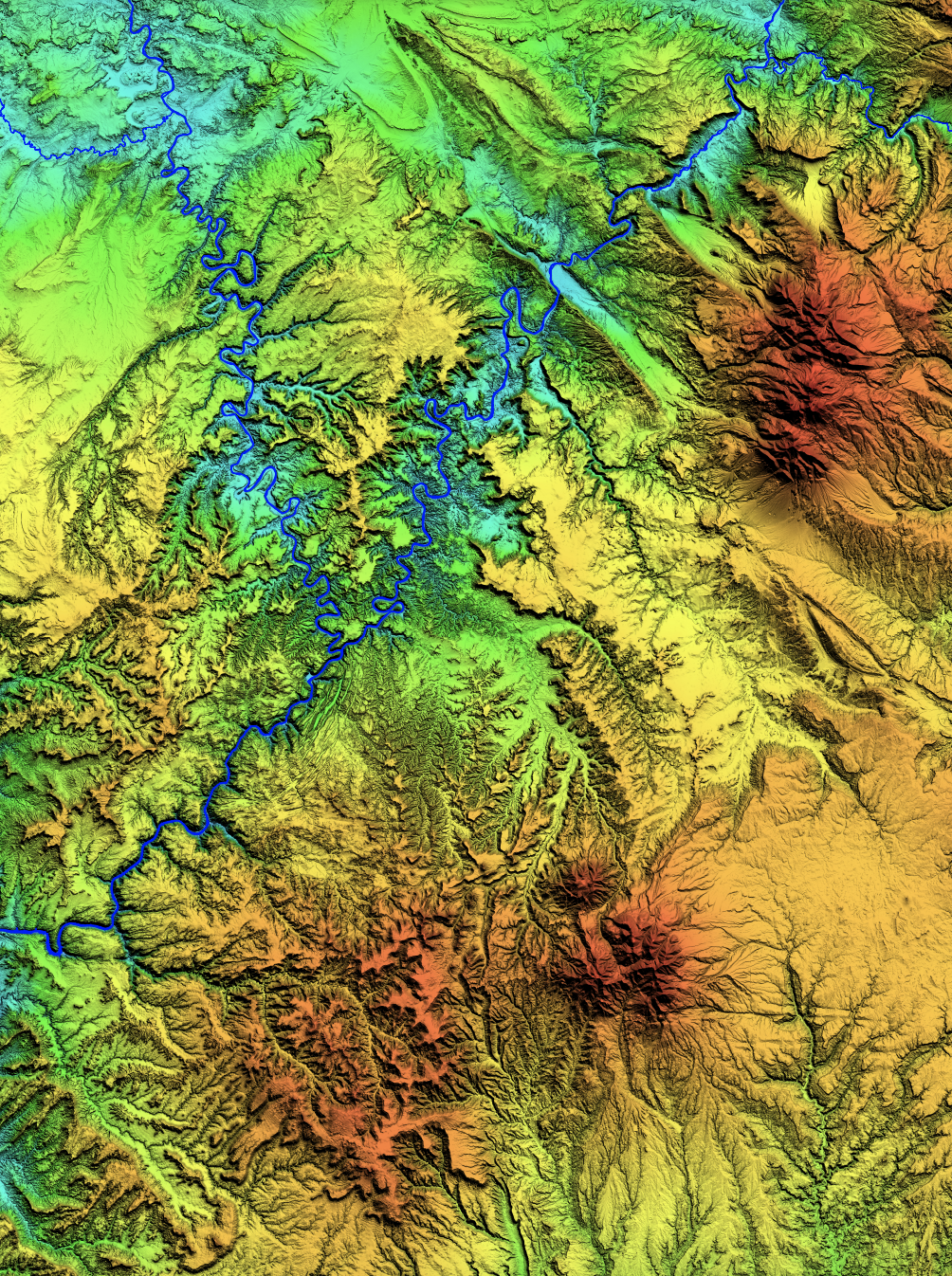 Moab/Canyonlands Utah Topography Wall Art