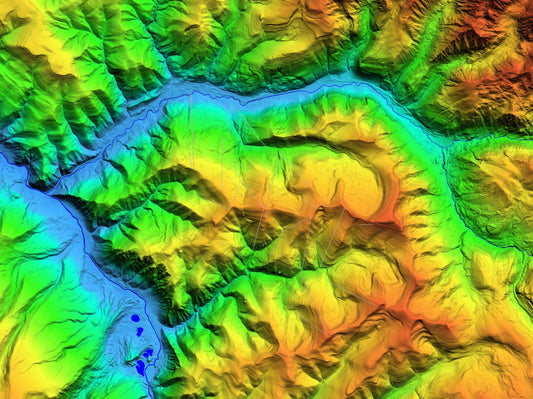 Vail Colorado Topography Wall Art